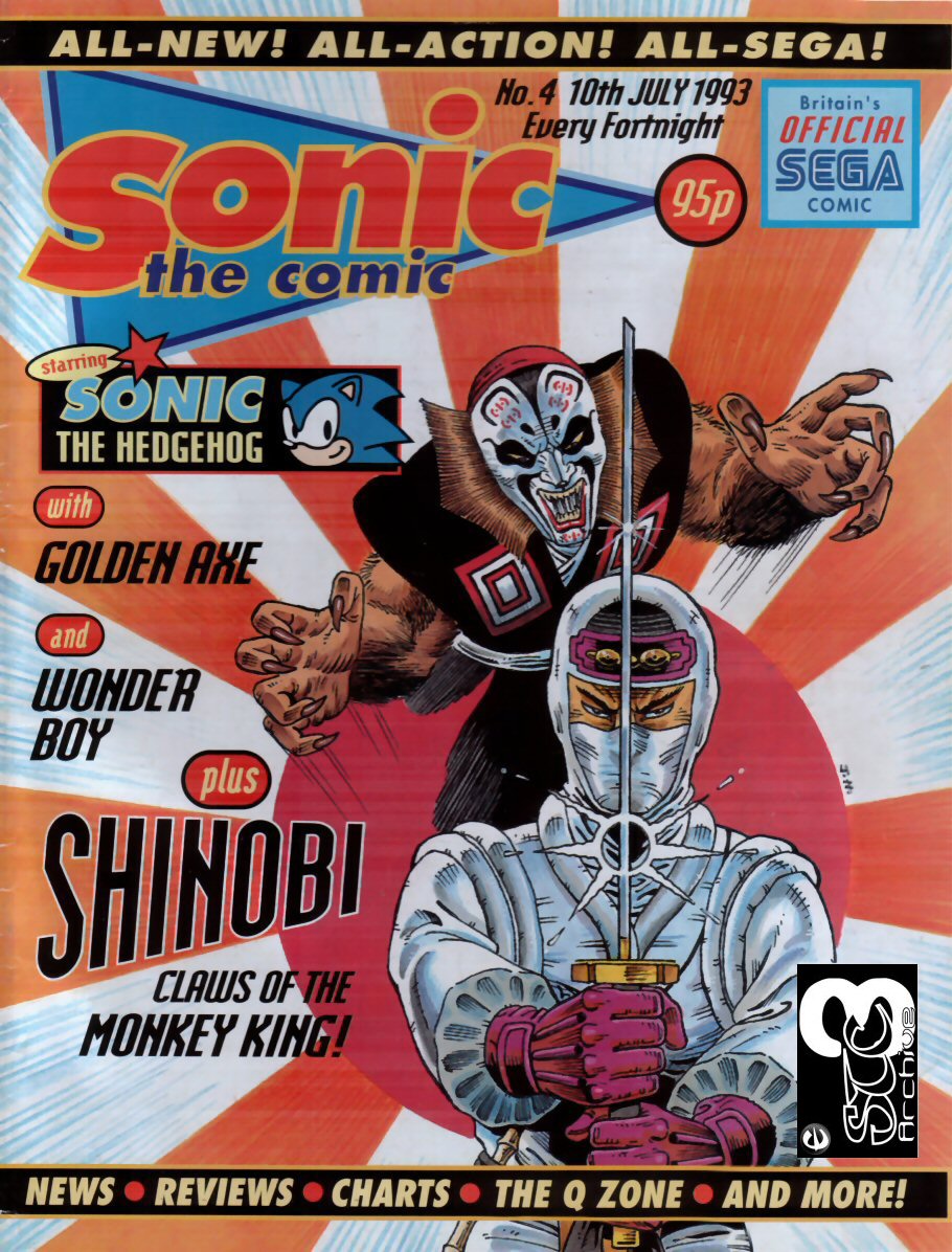 Sonic - The Comic Issue No. 004 Comic cover page